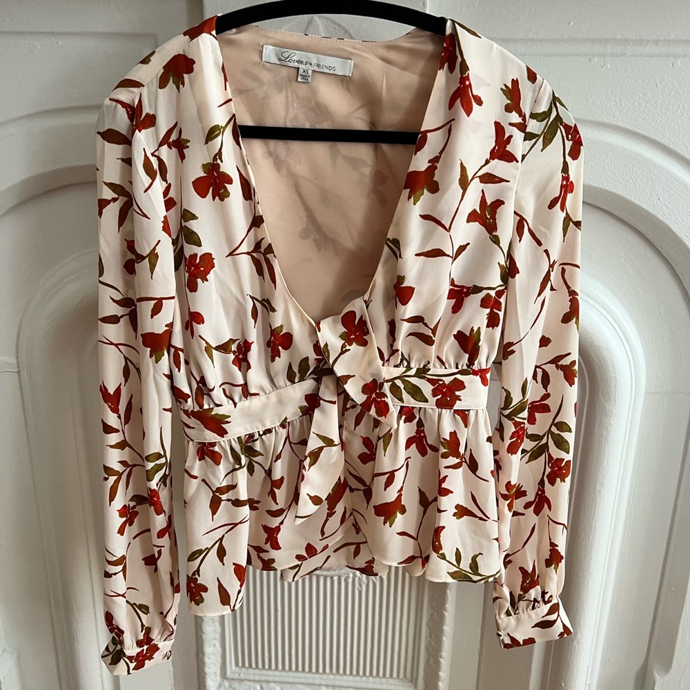 Lovers + Friends tie top
